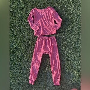 Cozys Girls Heart Pajama Set Size 3T